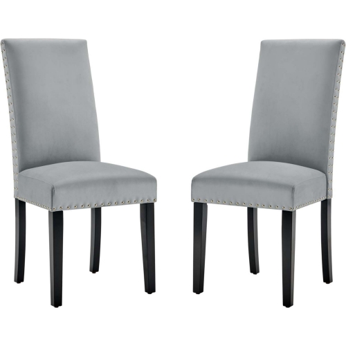 Parcel Dining Chair in Light Gray Fabric (Set of 2)