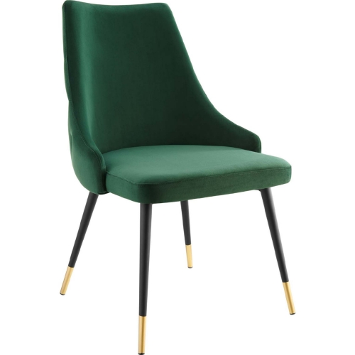 Adorn Tufted Dining Chair in Green Velvet