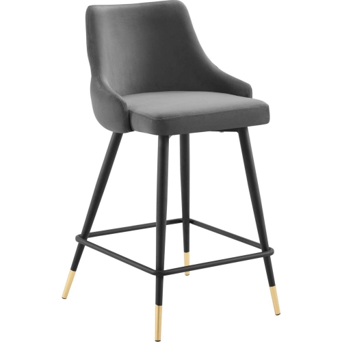 Adorn Counter Stool in Gray Performance Velvet