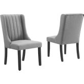 Renew Parsons Dining Chair in Light Gray Fabric (Set of 2)