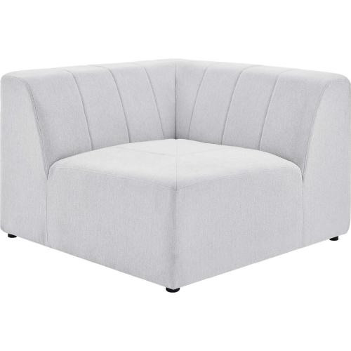 Bartlett Corner Chair in Channel Tufted Ivory Fabric