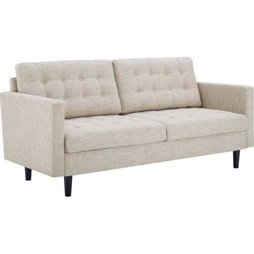 Exalt Sofa in Tufted Beige Fabric