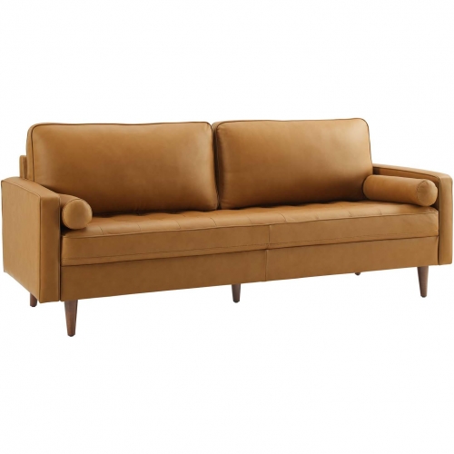 Valour 81" Sofa in Tan Top Grain Leather