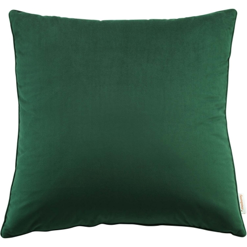 Enhance 24" Throw Pillow in Green Velvet