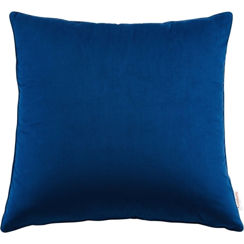 Enhance 24" Throw Pillow in Navy Blue Velvet