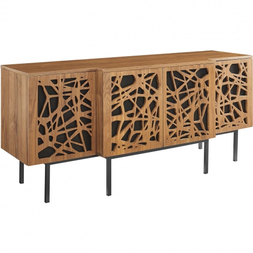 Telluride Sideboard in Walnut Veneer & Black Iron