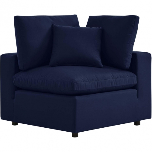 Commix Outdoor Corner Chair in Navy Blue Sunbrella&reg;