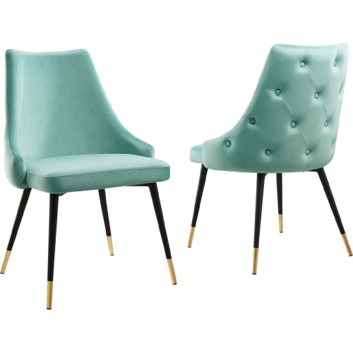 Adorn Dining Chair in Mint Performance Velvet (Set of 2)