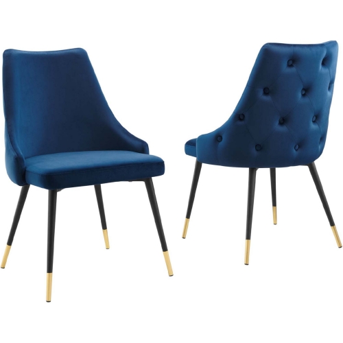 Adorn Dining Chair in Navy Performance Velvet (Set of 2)