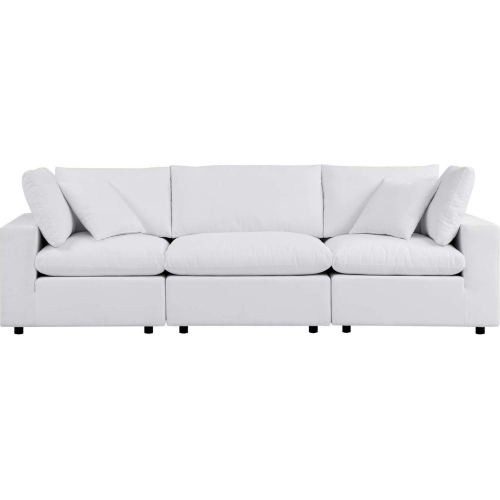 Commix Outdoor Sofa in White Sunbrella&reg; Fabric