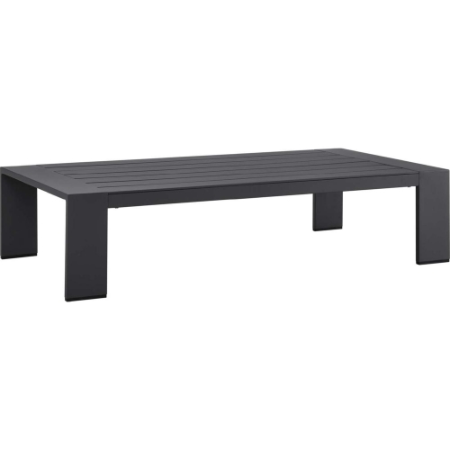 Tahoe Outdoor Coffee Table in Gray Aluminum