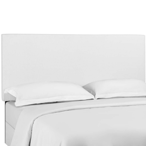 Taylor Full Queen Headboard in White Linen