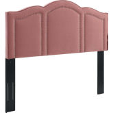 Cecilia King / CA King Headboard in Dusty Rose Velvet