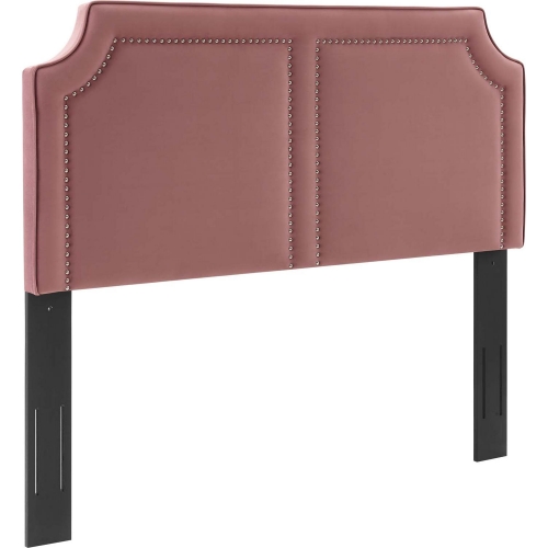 Cynthia Twin Headboard in Rose w/ Nailhead