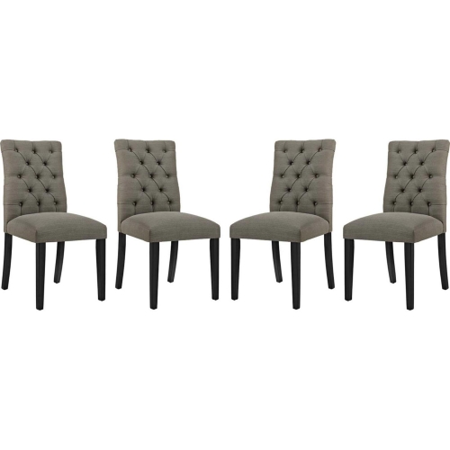 Duchess Dining Chair in Tufted Granite Fabric (Set of 4)