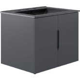 Vitality 24" Bathroom Vanity in Gray & Black Ceramic