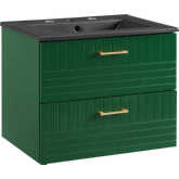 Daybreak 24" Bathroom Vanity in Green & Black Ceramic