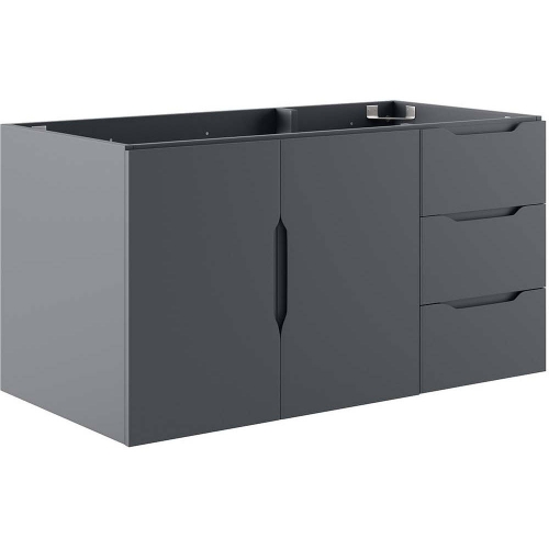 Vitality 36" Bathroom Vanity Cabinet (Sink Not Included) in Gray Finish