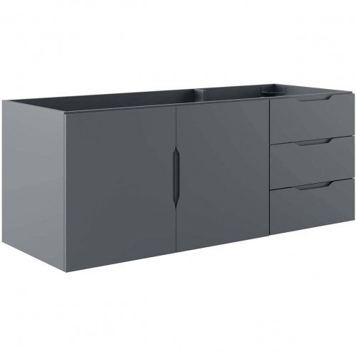 Vitality 48" Double or Single Sink Bathroom Vanity (Sink Not Included) in Gray