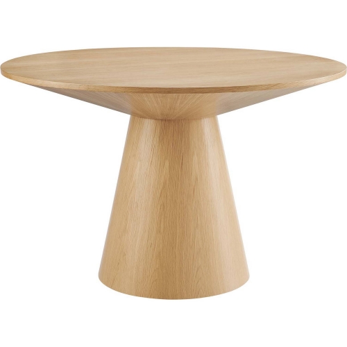 Provision 47" Round Dining Table in Oak Finish