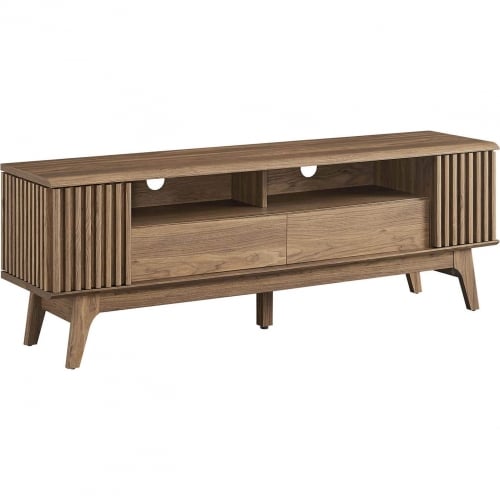 Eudora 60" TV Stand in Walnut Finish