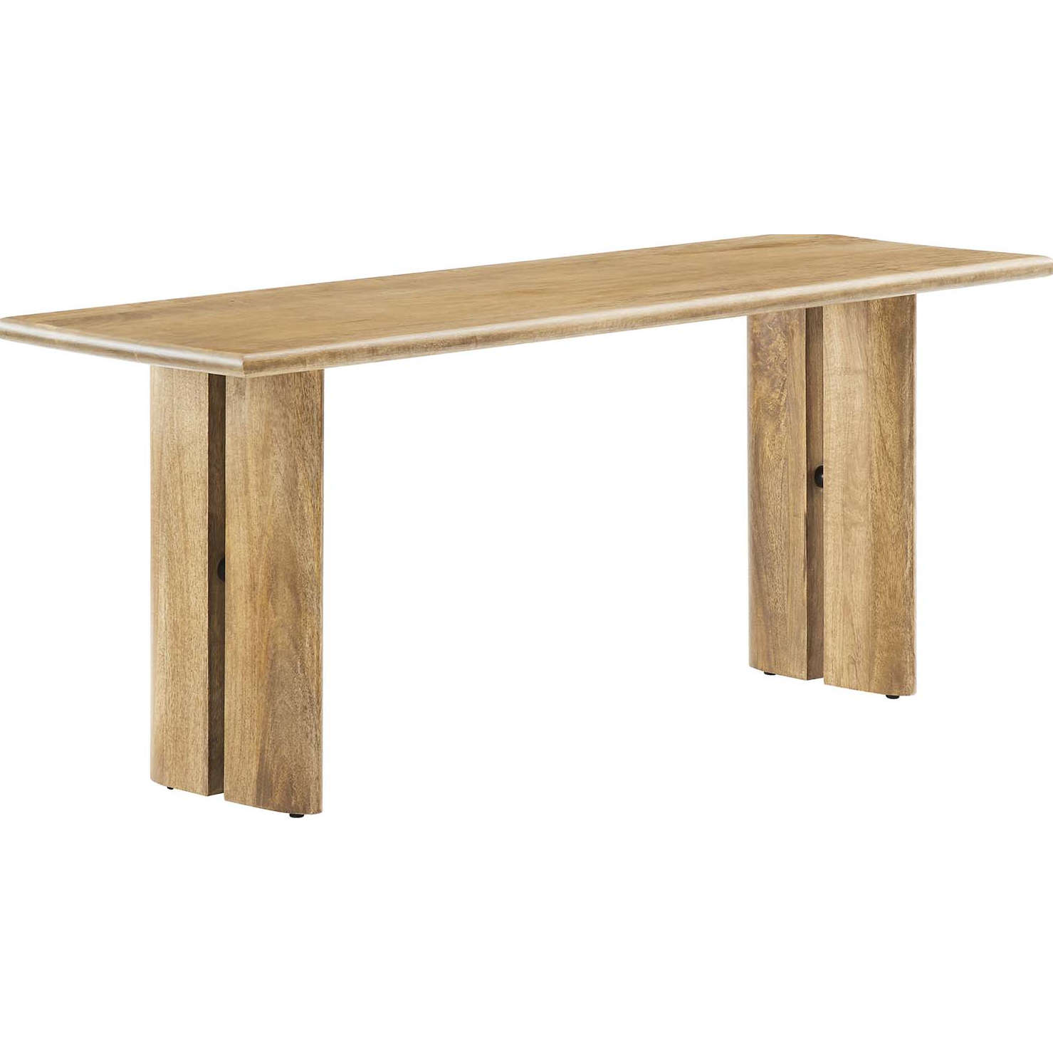 Amistad 46" Bench in Oak Finish Wood