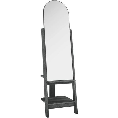 Ascend Standing Mirror in Black Finish