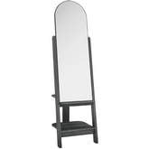 Ascend Standing Mirror in Black Finish