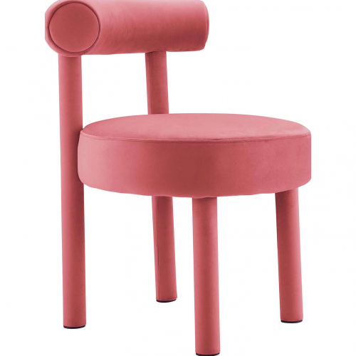 Toulouse Dining Chair in Blossom Pink Performance Velvet