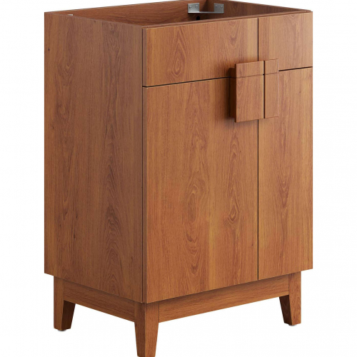 Miles 24" Bathroom Vanity Cabinet (Sink Not Included) in Walnut Finish