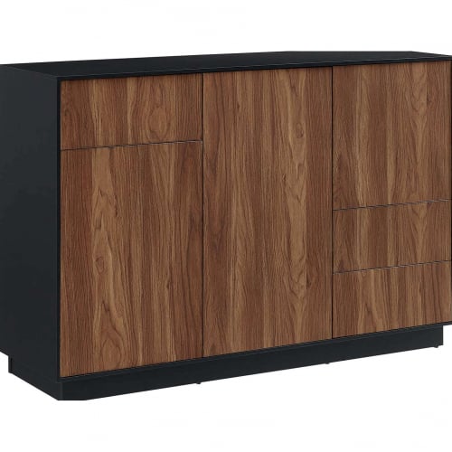 Holden 47" Sideboard TV Stand in Walnut Finish & Black