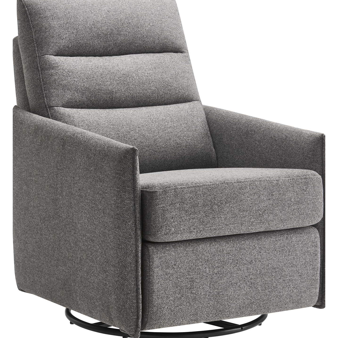 Grey suede on sale swivel chair