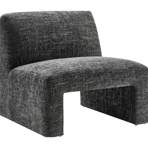 Amita Accent Chair in Carbon Black Chenille