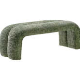 Dax 50.5" Accent Bench in Basil Green Chenille