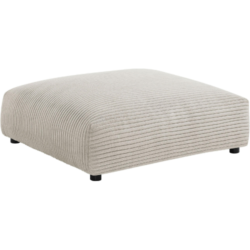 Solace Modular Ottoman in Almond Brown Corduroy Fabric