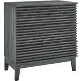 Render 3 Drawer Bachelor's Chest in Charcoal Gray Finish