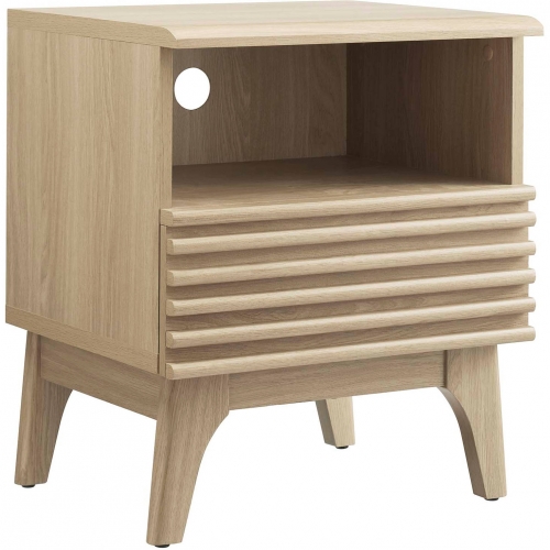 Render Nightstand in Oak Finish