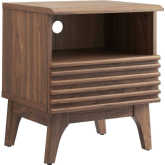 Render Nightstand in Walnut Finish