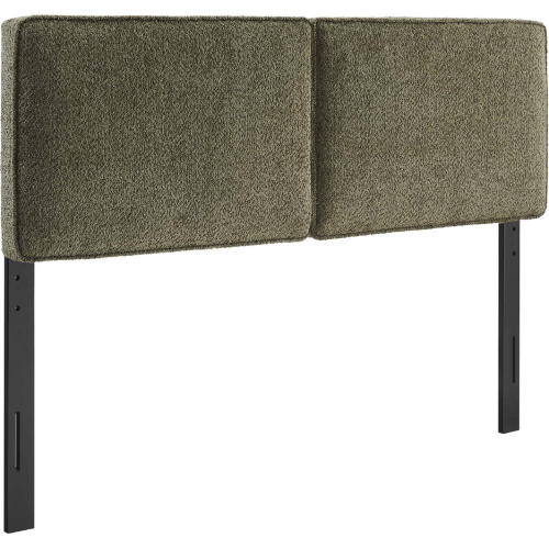 Lindee Queen Headboard in Sage Green Boucle Fabric