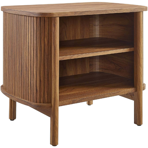 Cadence Open Nightstand in Walnut Brown Finish