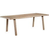 Malibu 88" Dining Table in White Oak