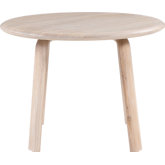 Malibu 42" Round Dining Table in White Oak