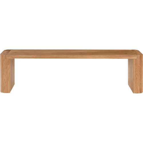 Post 62" Dining Bench in Natural Finish Oak