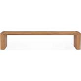 Post 82" Dining Bench in Natural Finish Oak