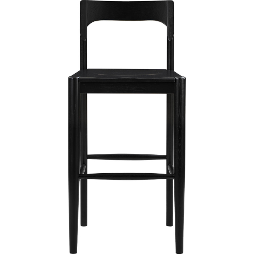 Owing Bar Stool in Black Finish Wood