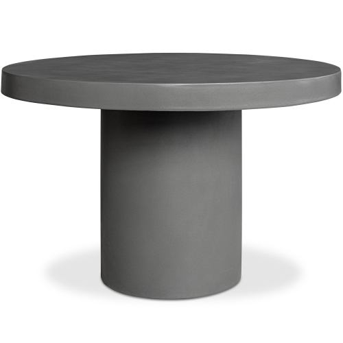 Cassius 47" Fiberstone Dining Table in Dark Grey