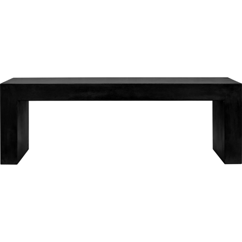 Lazarus Outdoor Bench in Black Fiber Reinforced Concrete