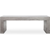 Lazarus 55" Indoor Outdoor Fiberstone Bench