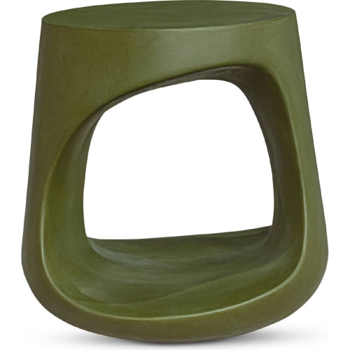 Rothko Outdoor Stool Green Fiber Reinforced Concrete