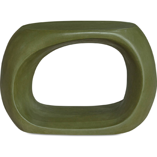 Albers Outdoor Stool in Semi Gloss Green Fiber Reinforced Concrete